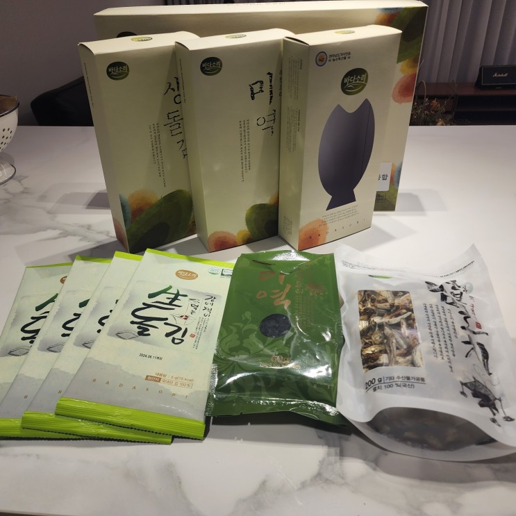 [추석선물세트] 명절선물추천하는 바다소리 자연애 종합선물세트 - 미역, 멸치, 돌김 구성의 건어물선물세트