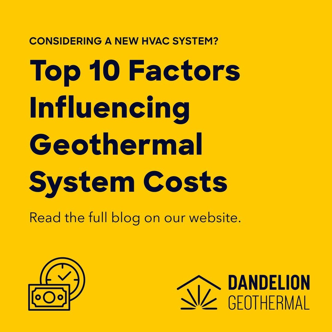 A common question we get asked all the time is - "How much is it going to cost to switch to Geothermal?" 

The reality is that many factors influence the installation and cost of a geothermal heating and cooling system including the equipment, geology, labor, ductwork, and electrical upgrades just to name a few. Then depending on where you live, state and federal financial incentives can help offset costs drastically. 

In this new blog post, we identify and explain each element so you have a comprehensive understanding of the factors influencing geothermal system installation costs.

To receive an accurate cost estimation for your home, fill out the "See If Your Home Qualifies" tool on our website (link in bio), and someone from our team will contact you.