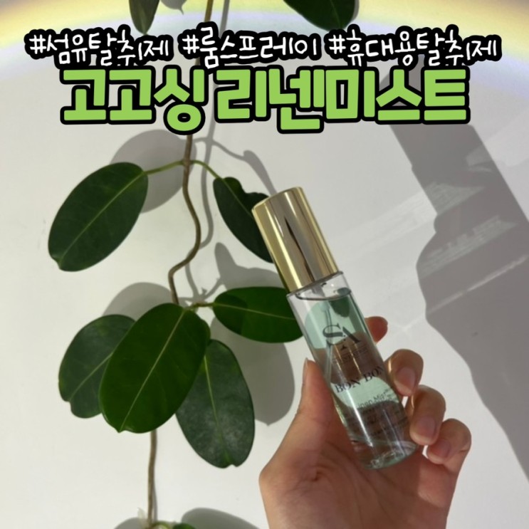[ 섬유탈취제 추천 ] 향좋은 휴대용탈취제 'GOGO싱 리넨미스트'
