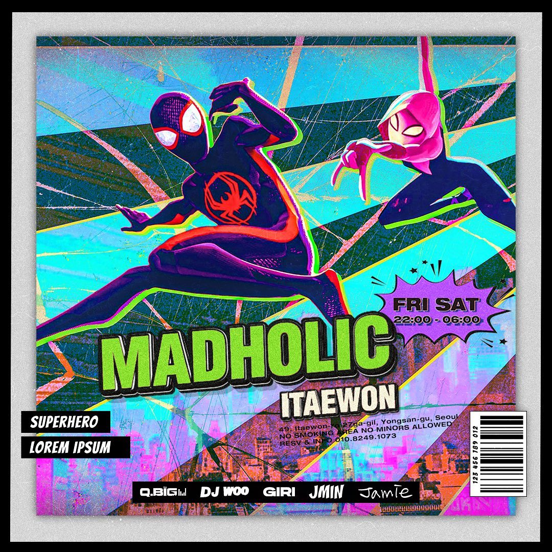 #madholic 
[MADHOLIC ITAEWON]

🎧DJ Line Up🎧

🔥 QBig djqbig
🔥 Woo dj.woo91 
🔥 Giri dj__giri 
🔥 Jamie please_jay_me 
🔥 Jmin j_jmi_in 

Door Open 22:00
Door Close 06:00

[NOTICE]

남/녀 상관없이 무료입장
금, 토, 공휴일 전날 영업합니다
예약 및 문의사항 010-8249-1073 or DM✉️
미성년자 출입 금지 / 금연구역

Free Entrance Fee
FRI, SAT and The Day Before HOLIDAY OPEN
Resv & Info 010-8249-1073 or DM✉️
No Minor Allowed / No Smoking Area

#매드홀릭 #매드홀릭라운지 #이태원 #파티
#이태원클럽 #이태원힙합 #매드홀릭이태원 #힙합 #힙합클럽 #madholicitaewon #hongdaeclub #itaewon #hongdae #강남 #압구정 #한남 #홍대 #선팔 #맞팔 #좋아요 #오오티디 #팔로우 #팔로잉 #daily #데일리