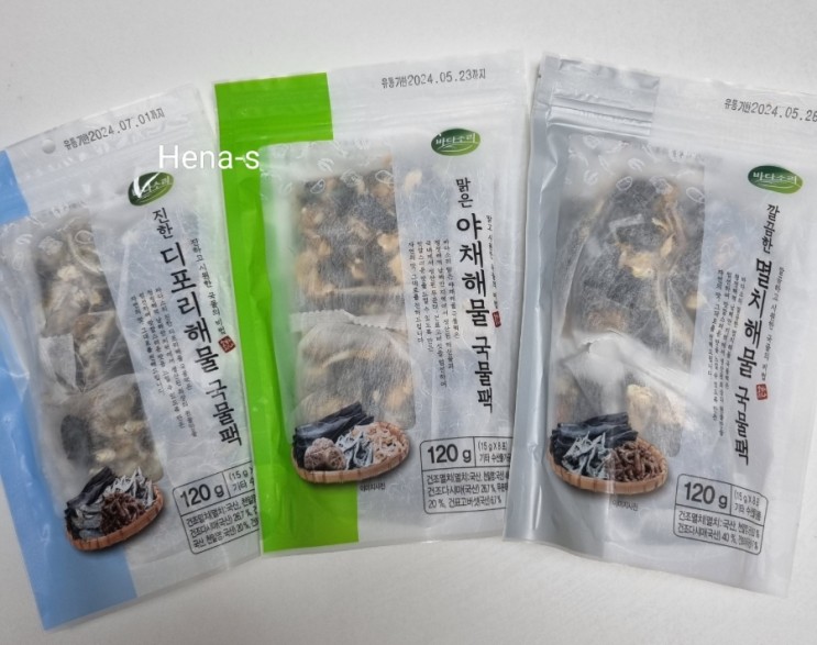바다소리 천연 육수팩 추천 칼칼한 된장찌개 레시피 공유