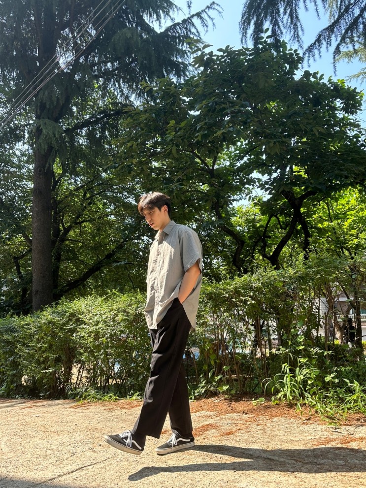 아이러니포르노 나일론 반팔 셔츠 워터프루프 윈드브레이커