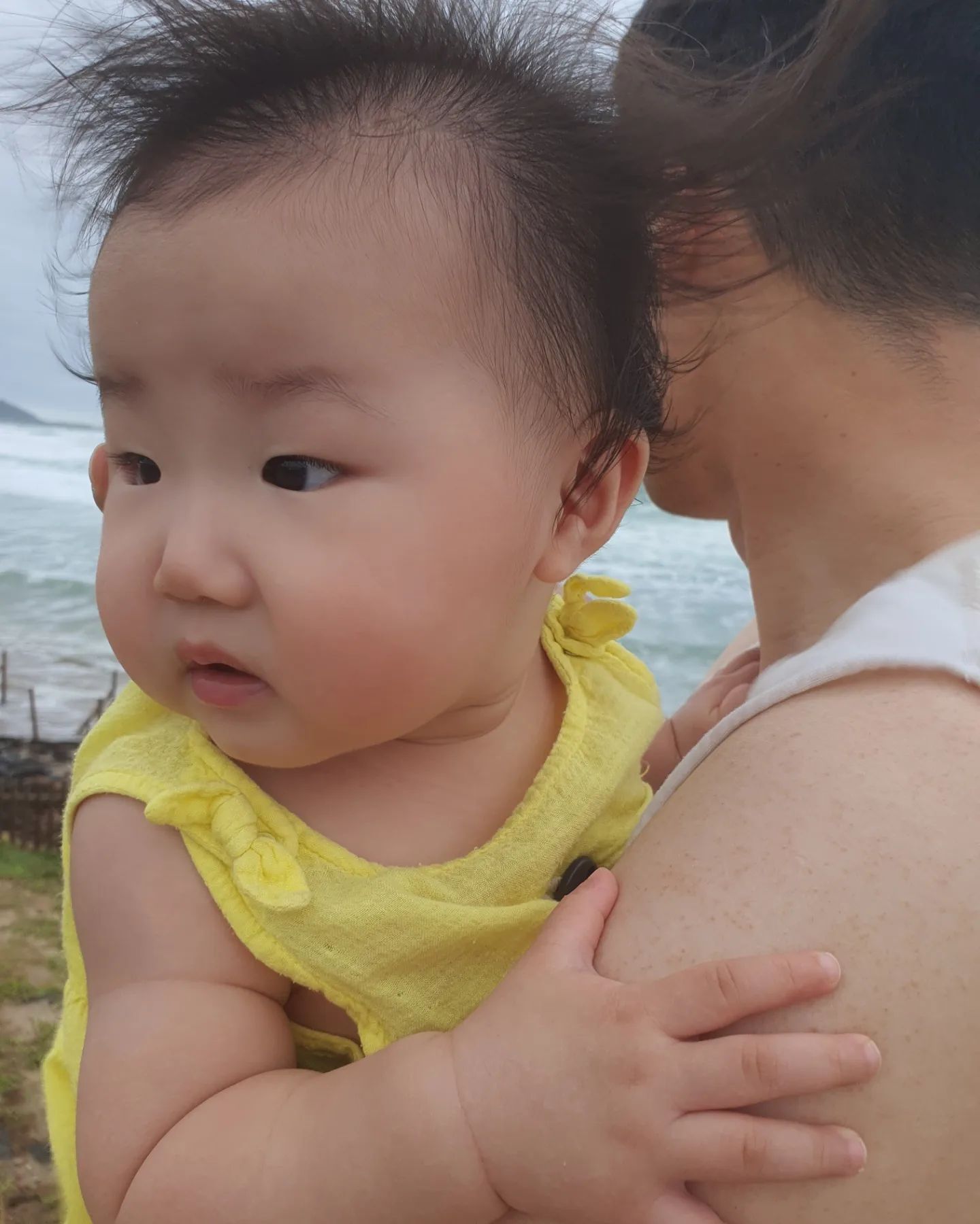 제주도 태풍
#섭지코지 갔다가 날아갈 뻔🌊
우래기 처음 느껴보는 거센 바닷바람에 깜놀😳
마지막 사진 지못미🤣 근데넘귀여워서🤭