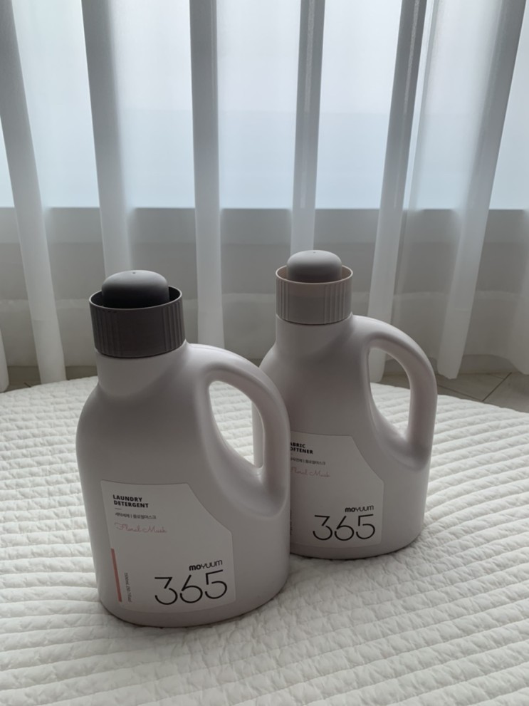 향기 솔솔~ 아기세제 모윰365 세탁세제&섬유유연제