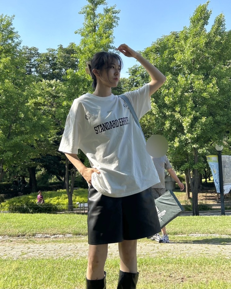 스탠다드에러 반팔티 스트릿 오버사이즈 커플티 IRT153 컴팩트얀 엔자임 워싱 올드스쿨 칼리지 클럽