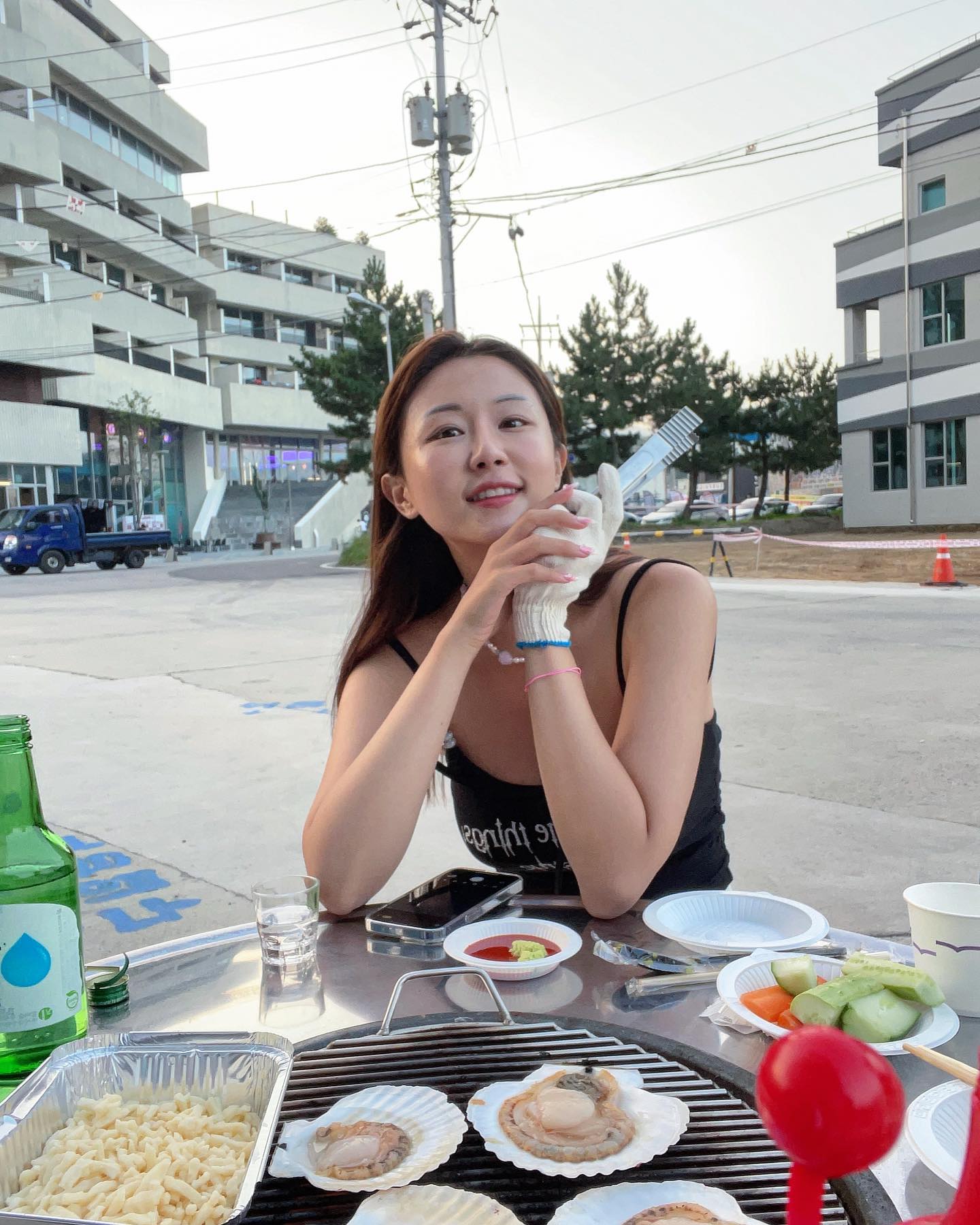 조개구이 사장님처럼 잘 굽는 편!