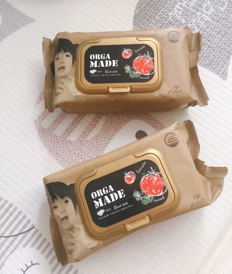 안전한 아기물티슈 올가메이드 블랙라벨