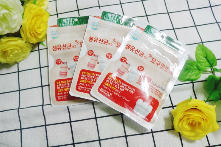 츄어블 유산균 생유산균 먹고 또 요구르트도 먹고 어린이 간식 좋아요~