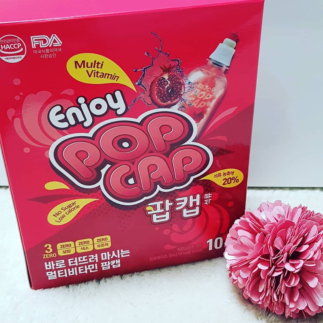 @lovelyhju on Instagram: “간편하게 터트려마시는 캡슐비타민워터 😊 팝캡은 영양이 잘 보존되며 , 방부제가 들어가지 않으니 안심하고 마실수 있을것같다. 생수병만 있으면 언제 어디서든 하