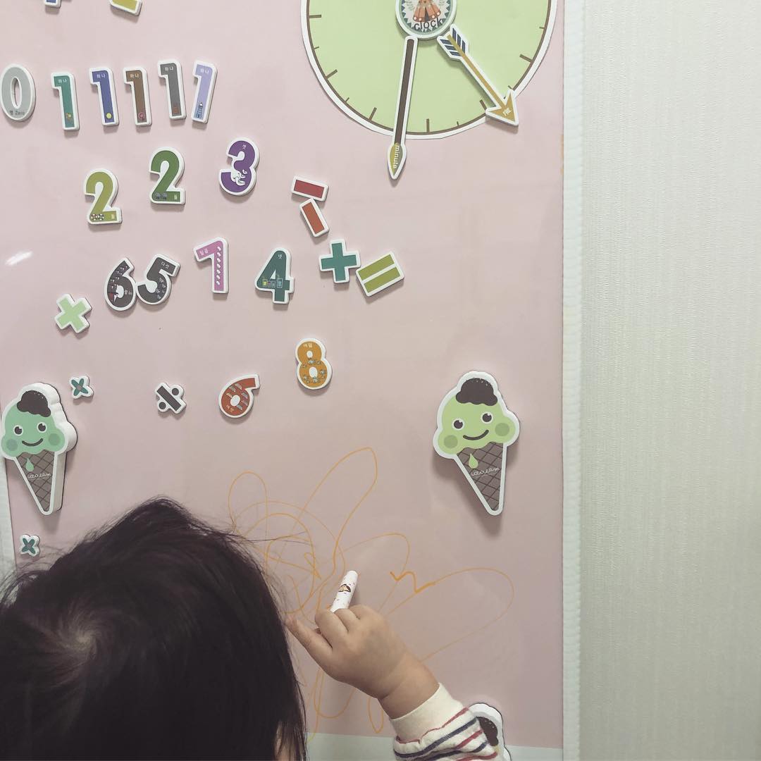 일어나자마자 그림놀이 ෆ #맘스보드#아이스크림보드#자석칠판