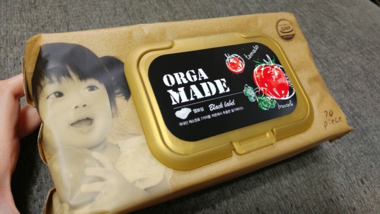 아기물티슈 올가메이드 도톰해서 좋아~