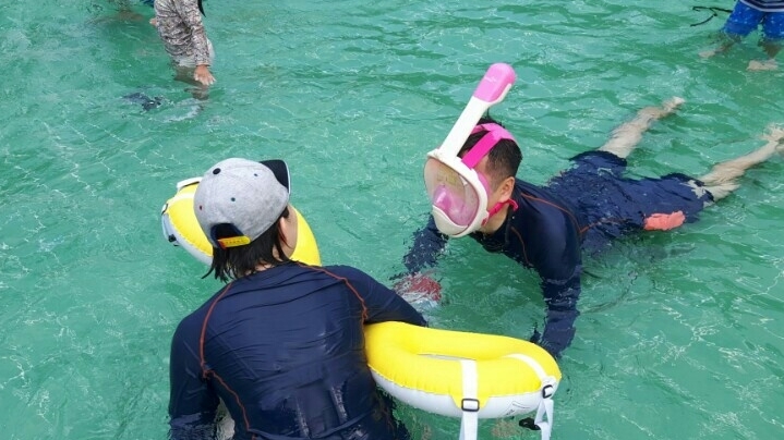 ♪더나이스 스노클링 마스크♬물놀이 필수품!!
