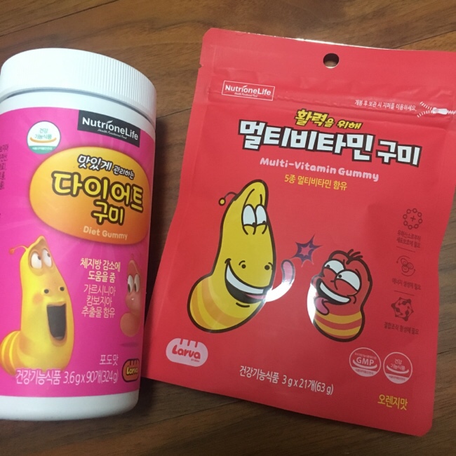 다이어트 보조제 :: 뉴트리원 다이어트 라바 구미 , 멀티비타민 구미 