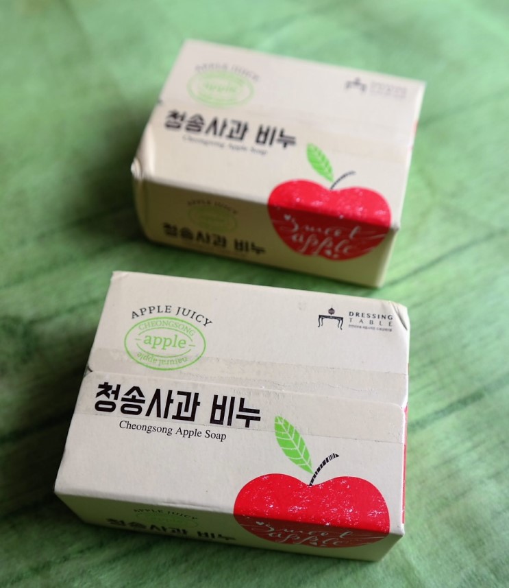 청송사과 천연비누/ 사과향기 담은 진짜 숙성수제비누/천연 화장품 드레싱테이블