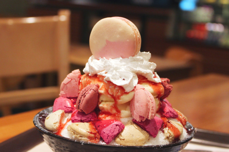 머지포인트로 설빙 신메뉴 딸기마카롱빙수 저렴하게 먹었어요!