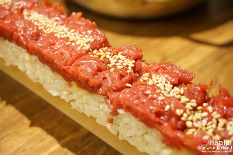 명동 맛집 고요남 명동점 55cm 육회초밥