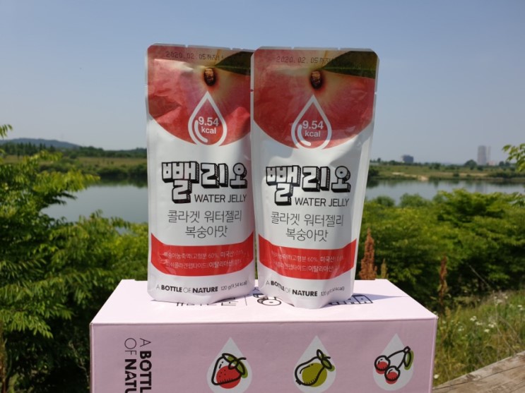 다이어트젤리 무설탕간식으로 달래기 (뺄리오 워터젤리 복숭아맛)