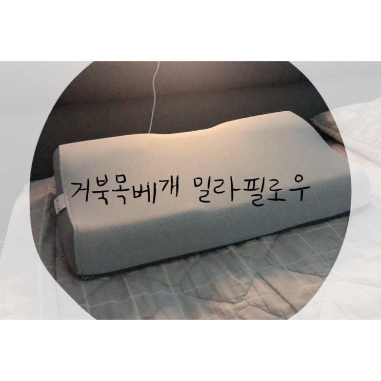 거북목 베개 밀라필로우로 거북목 교정부터 체형보정까지 !