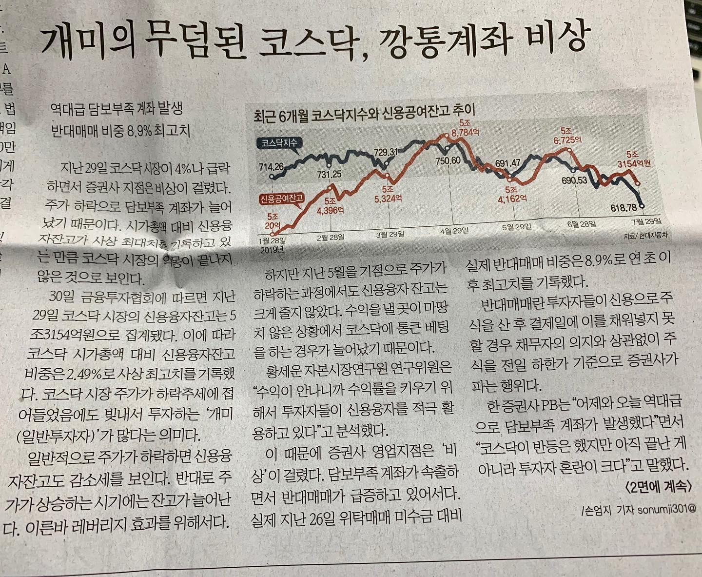 좋게말하면 저평가, 
그게 아니면 너무 큰 손에 좌지우지되는 시장