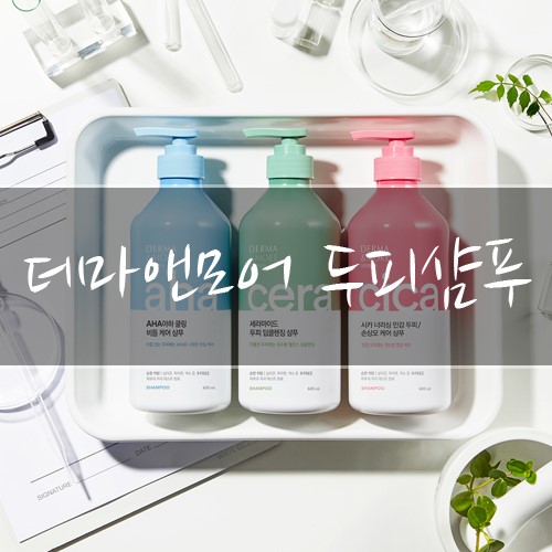 두피관리 손쉽게 할 수 있는 더마앤모어 두피샴푸!
