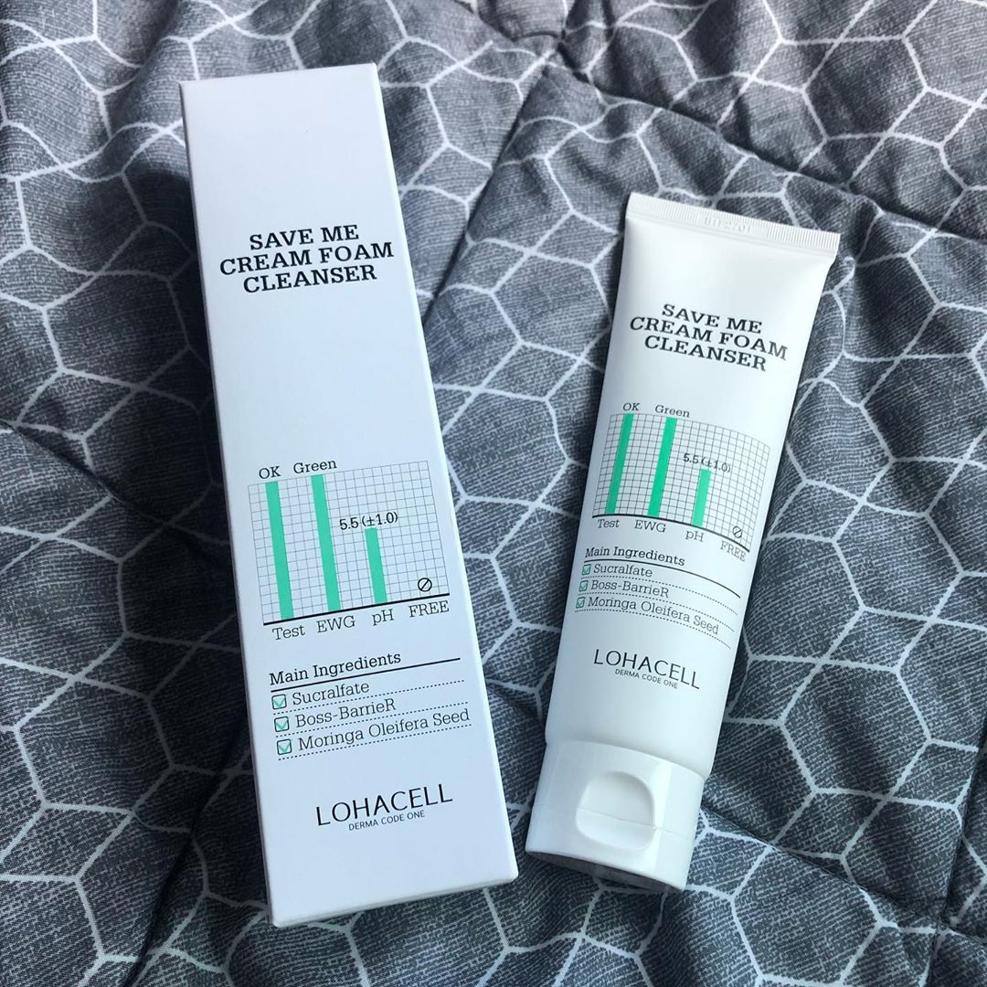 해진 on Instagram: “약산성 폼클렌저인 로하셀 세이브미 크림 폼클렌저!! 펄이 있는 것처럼 반짝반짝해서 예쁘다❤️ 거품 전/후 모두 쫀쫀해서 꿀타래처럼 늘어나 좋아~ 진한 화장을 해도 클렌징이 잘 되지!! 약산성 이라서 피부 자극을 최소화해주고 노폐물까지 없애줘서…”