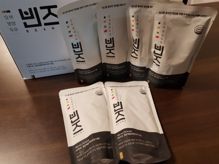 직장인두유추천 무첨가두유 빈즈 오색영양 두유