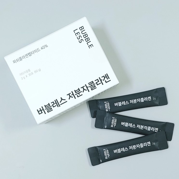 버블레스 저분자 콜라겐 / 이너뷰티, 맛있는 저분자 콜라겐으로 추천해요!