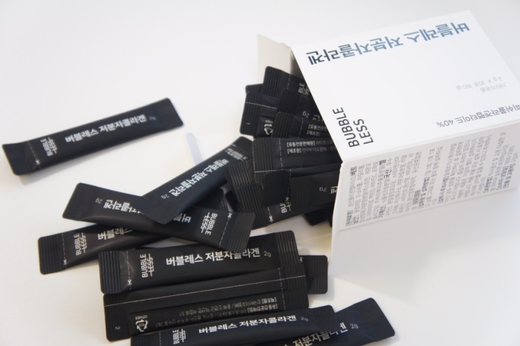 버블레스 저분자 콜라겐 상큼한 레몬맛으로 간편히 챙겨요