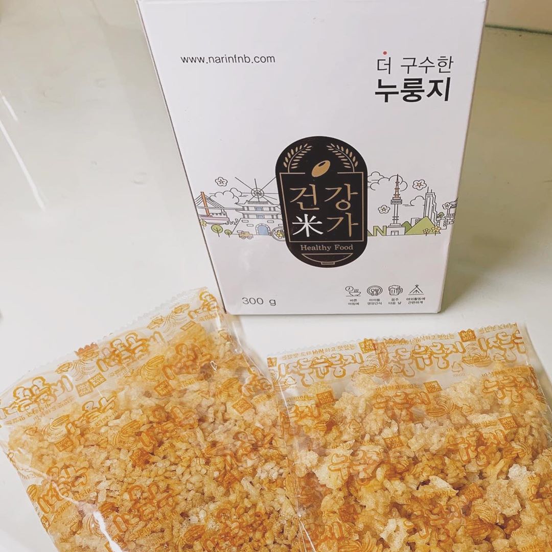 가람 ᴳᴬᴿᴬᴹ 🇰🇷 on Instagram: “건강미가의 “더 구수한 누룽지”는 불린쌀을 눌러 태우듯이 만든게아니라  전통 방식으로 구워서 만든 누룽지에요~! . No 당류, No 지방, No 콜레스테롤이라서 저는 과자보다 몸에 좋은 누룽지가 손이 더 자주 가더라구용😋 . 전자레인지에 3~4분만…”
