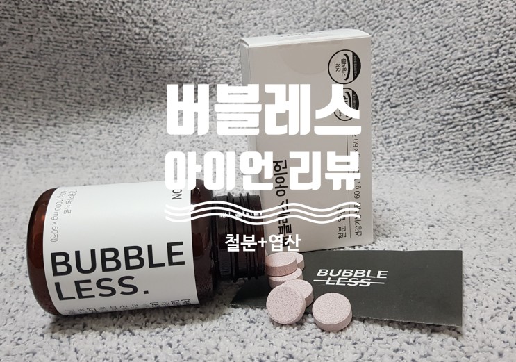 철분제 추천 : 버블레스 아이언 (철분 + 엽산)