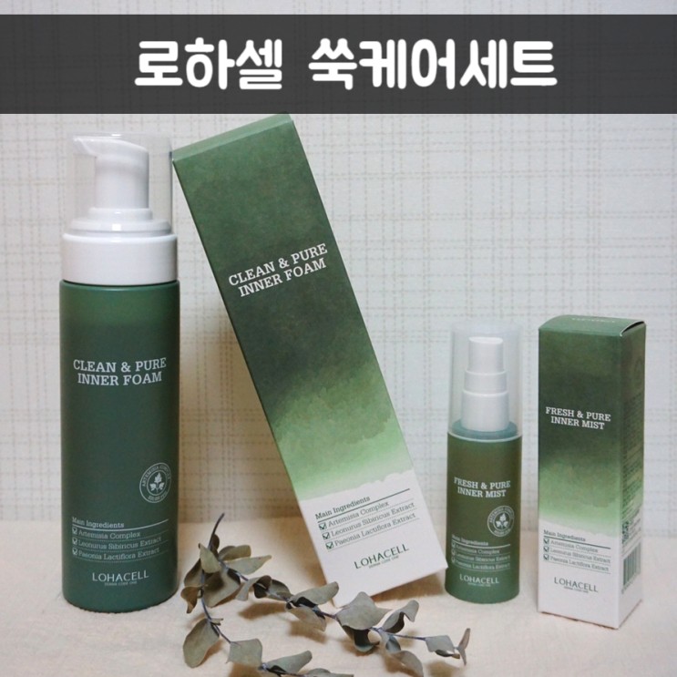 리뷰) 여성청결제 추천 : 로하셀 쑥케어세트 솔직후기