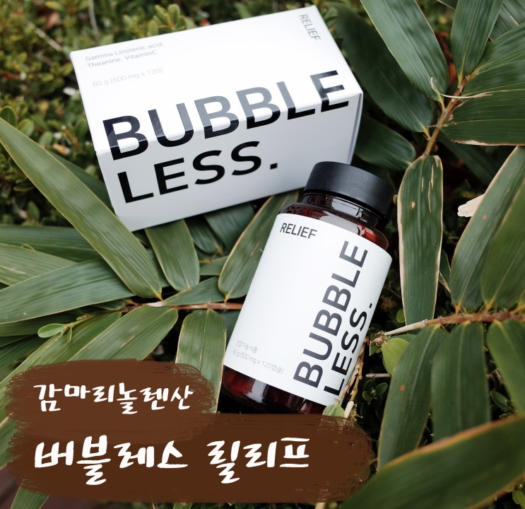 버블레스 릴리프 | 감마리놀렌산으로 생리전 증후군 이겨내자!