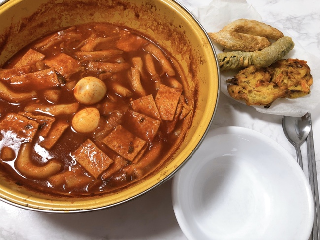떡볶이 만들기 : 케이콜라보김밥 , 후루룩 / 대파 국물떡볶이 세트