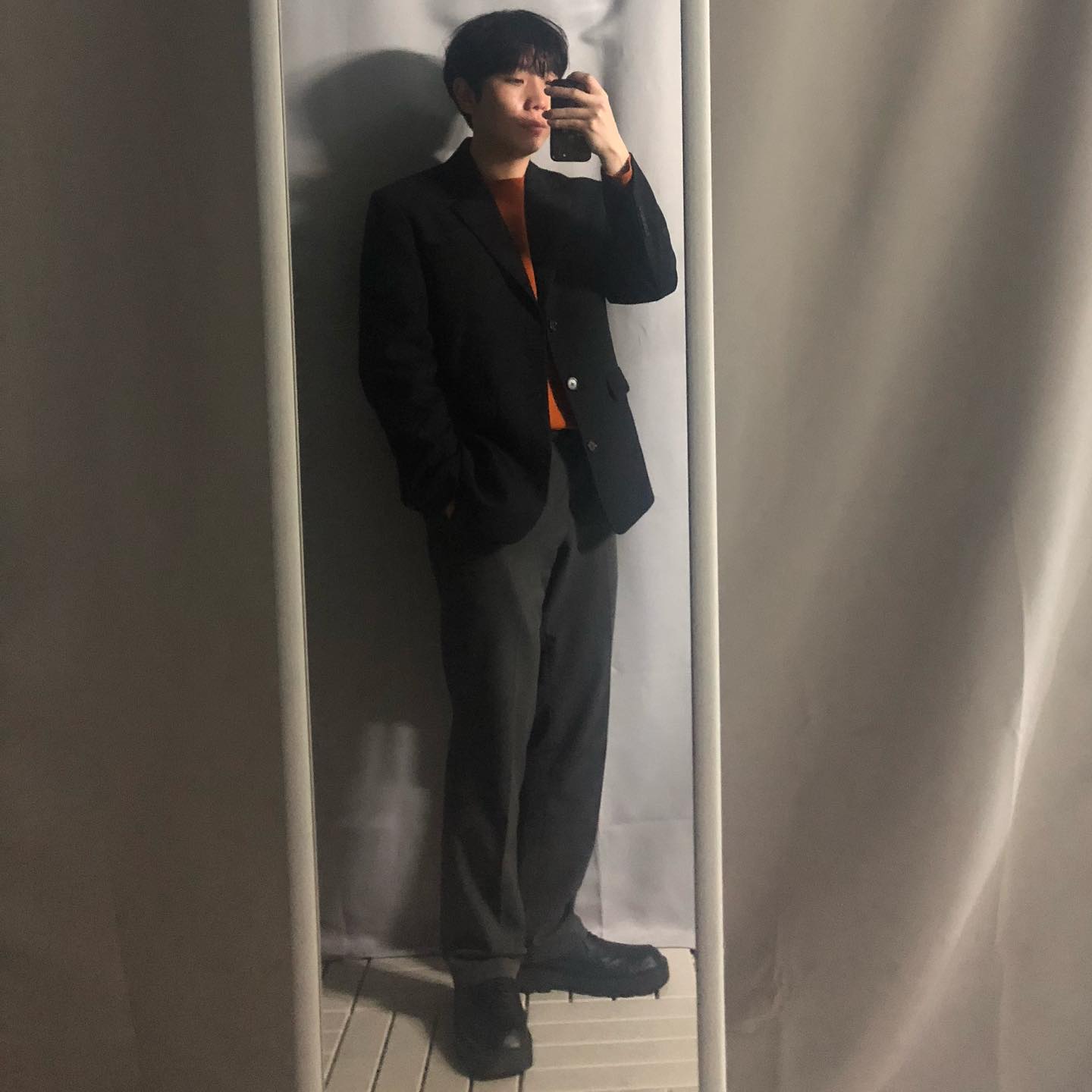 데일리룩!! #데일리룩#ootd#패션#블레이져#남자코디#와이드팬츠#무신사스탠다드#자바나스#로파이#스퀘어토#더비슈즈