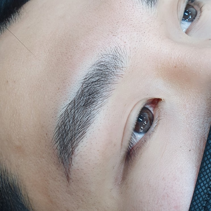 남자눈썹 반영구화장 리얼후기
