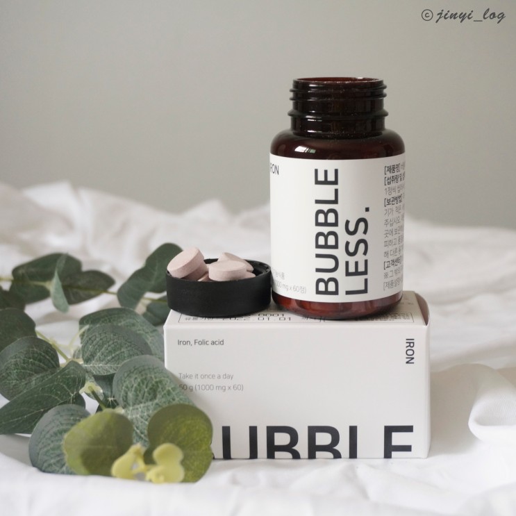 임산부철분제 버블레스 아이언 : 특유의 비린맛을 포도향으로 잡다!
