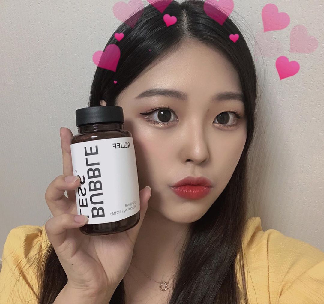 권지현 on Instagram: “버블레스 릴리프🌟 #버블레스 #버블레스릴리프 #생리전증후군 #월경전증후군 #감마리놀레산 . . . 평소에 생리전주만 되면,…”