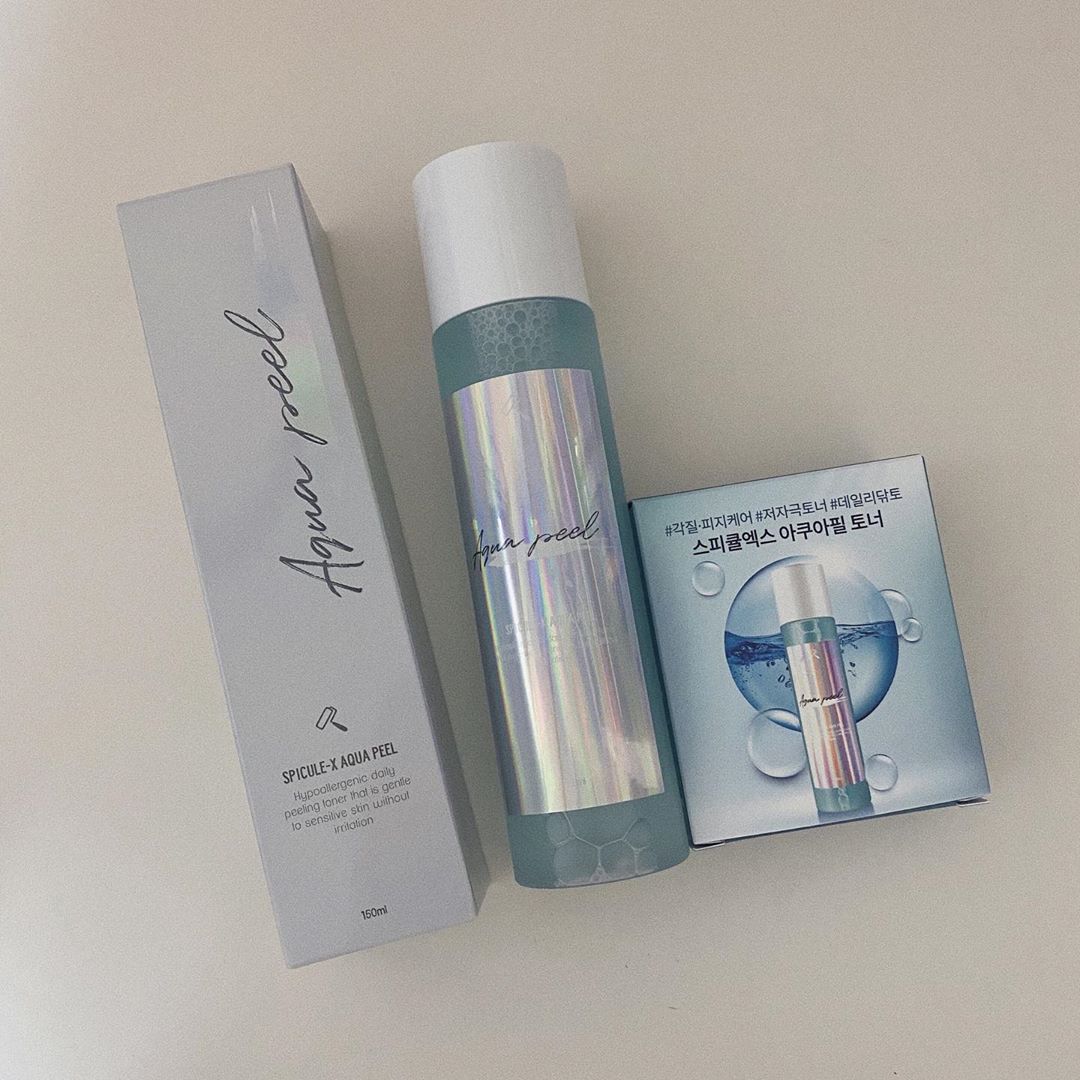 ɢᴀᴇᴜɴ on Instagram: “마스크때문에 건조한 내 피부에 딱 맞는 순한 스피큘엑스 아쿠아필 토너 🌿 자극 없이