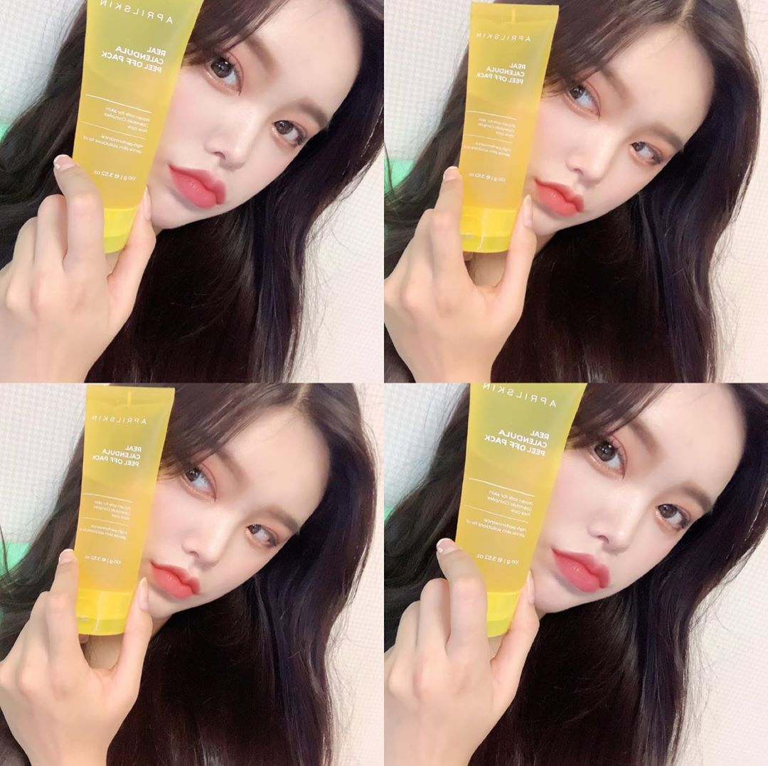 @swing._.su on Instagram: “🧡🌼 에이프릴스킨 카렌툴라 필오프팩 🌼🧡 처음 사용하자마자 오렌지같은