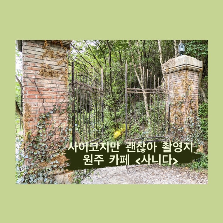 [원주 가볼 만한 곳] 원주 자연 속에서 셀프 웨딩촬영 '사니다 카페' | 사이코지만 괜찮아 촬영지
