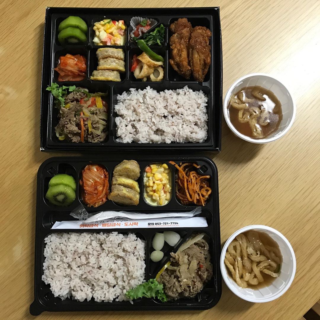 혜인 on Instagram: “업체에서 직접 배송 해주는 도시락_🍱 직접배송이라 요청사항도 바로바로 반영. 언제 먹어도 맛있는👍 애들도 좋아하는 메뉴들이라서 엄마도 편한. 경산 대구 영천 청도