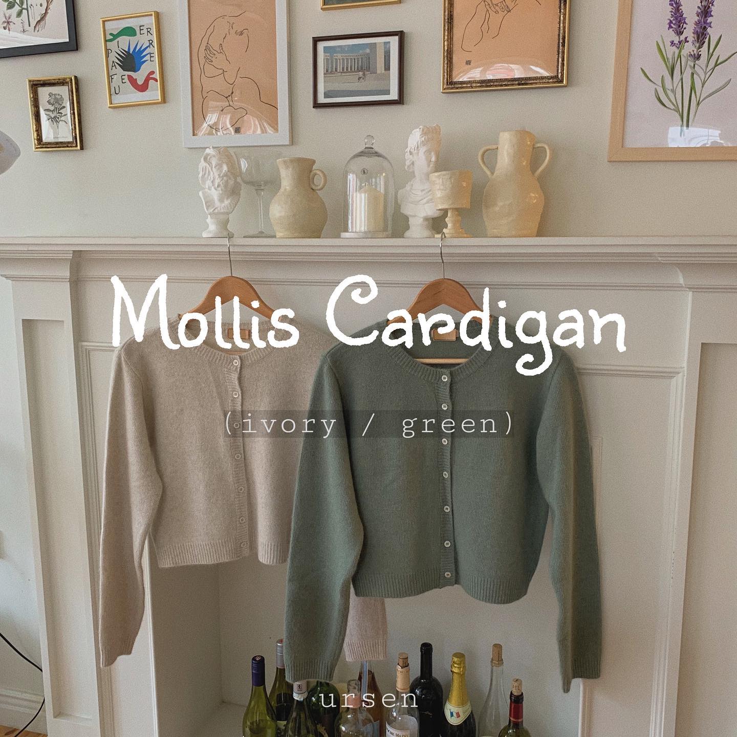 [몰리스 가디건]
⠀
•color: ivory / green
•size: free
⠀
폭스 소재가 함유된 부드럽고 따뜻한 니트 가디건입니다*⑅
이번 마켓에서 보여드리는 니트류 중에 가장 부드럽고
이너 없이 입었을 때도 까끌거림이 전혀 없었어요!
⠀
단가가 있는만큼 원단도 좋고, 마감처리도 잘 되어 있어요!!
무엇보다 정말 따뜻하답니다 :-)
⠀
폭스 소재이다보니 아주 약간의 털날림이나 빠짐은 있을 수 있습니다🦊
이 점은 감안해서 구매해주시면 감사하겠습니다ෆ