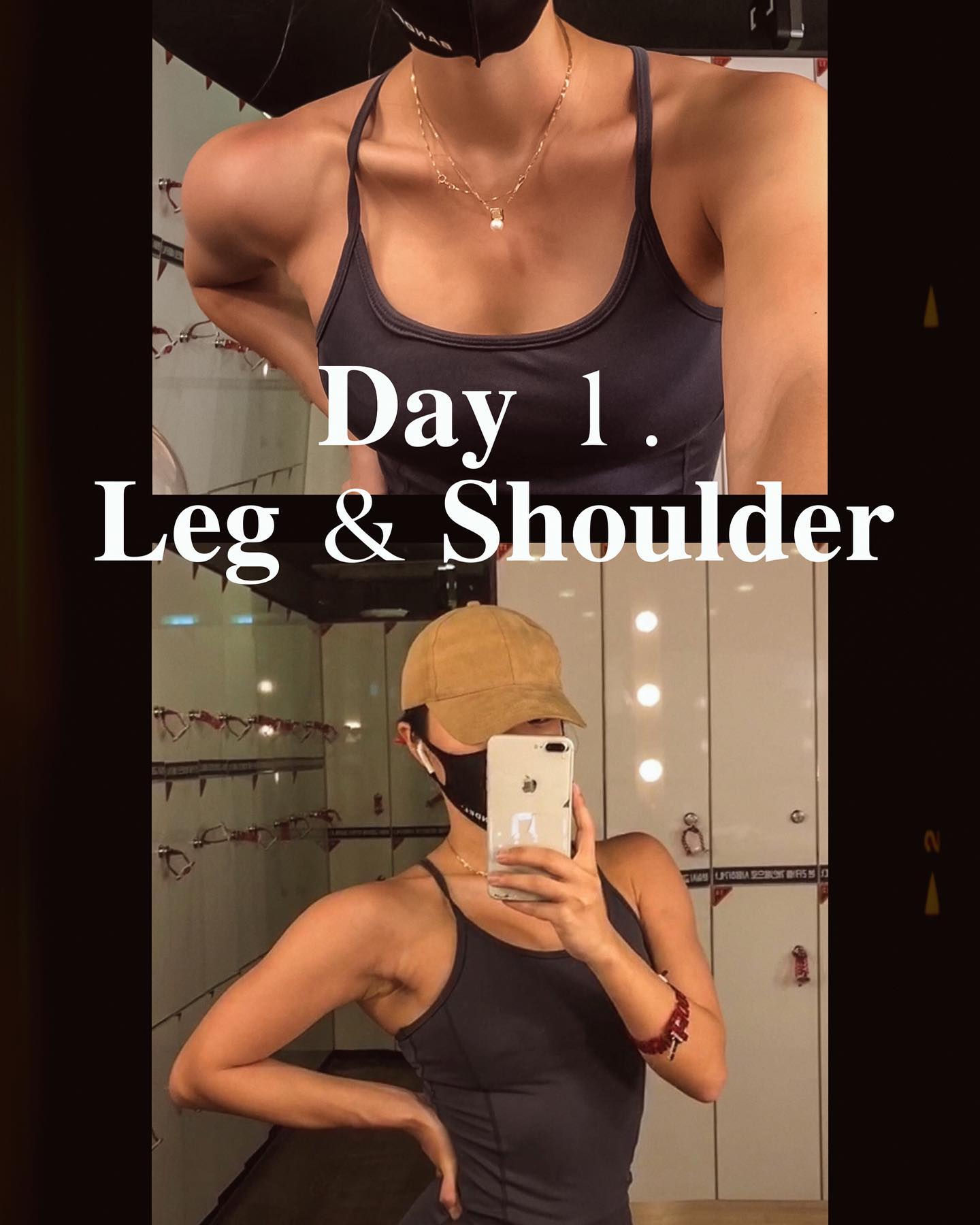 .
𝐃𝐚𝐲 01. 
𝐋𝐞𝐠 & 𝐒𝐡𝐨𝐮𝐥𝐝𝐞𝐫 𝐝𝐚𝐲 🏋🏽‍♀️ 
[ 하체 어깨 날 ! ]
.
•스쿼트 (프리웨이트)
빈바(15)/40𝐤𝐠(15)/50𝐤𝐠(12)/60𝐤𝐠(10)/70𝐤𝐠(8)
.
•밀리터리 프레스 (스미스머신)
10𝐤𝐠(15)/15𝐤𝐠(12)/27.5𝐤𝐠(9)/27.5𝐤𝐠(7) 30𝐤𝐠(6)
.
•런지 (스미스 머신)
10𝐤𝐠(15)/20𝐤𝐠(13)/30𝐤𝐠(11)/40𝐤𝐠(8)/50𝐤𝐠(5)
.
•레터럴레이즈
3𝐤𝐠(15)/4𝐤𝐠(12)/5𝐤𝐠(10)/5𝐤𝐠(10)/7.5𝐤𝐠(6)
.
🍽 식단
•아침-오트밀
•점심-닭가슴살샐러드
•중간식- 소고기패티&훈제달걀 샐러드
(소고기 달걀 반씩 나눠 1/2은 내일 먹을예정)
•저녁- 달걀흰자1,달걀3,고구마
•운동 전/후 - 부팅/ 프로틴음료
.
#dalongsmeal ➿ᴄʟɪᴄᴋ 하면 더 많은 식단이!
.
.
📝 오늘한건 아니지만 저번에 통보한날? 이래로
순차적으로 올릴 예정 !
비시즌 동안 오래 운동을 쉬다가 했다가..
간헐적으로 하며 맛난것들 먹으며 방치한 사이...
근육랑이 -2𝐤𝐠 나... 지방은 그이상 𝐮𝐩!
확실히 근육이 지방에 묻혀 퉁실퉁실 흐리뭉텅..
칼로리 소모도 크게 할겸, 근육도 다시 끌어 올릴겸! 
슬슬 중량 다시 올리기, 종목은 적게 함.. 무게도 확실히 줄었다 😭 
오 이렇게 식단 운동 세세하게 쓰고있으니 예전 기억 새록새록!
앞으로도 요렇게 한번 준비하는동안 올려볼 예정!
.