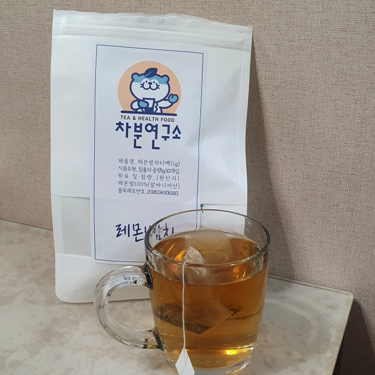 허브차추천 미세플라스틱 걱정없는 차분연구소 레몬밤차