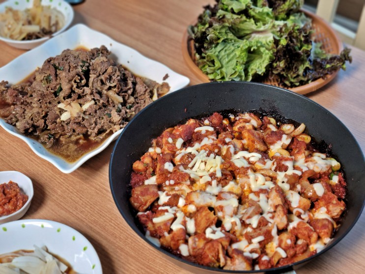 집에서 즐기는 맛있는 밥반찬 삼삼막창 닭갈비, 소불고기 후기