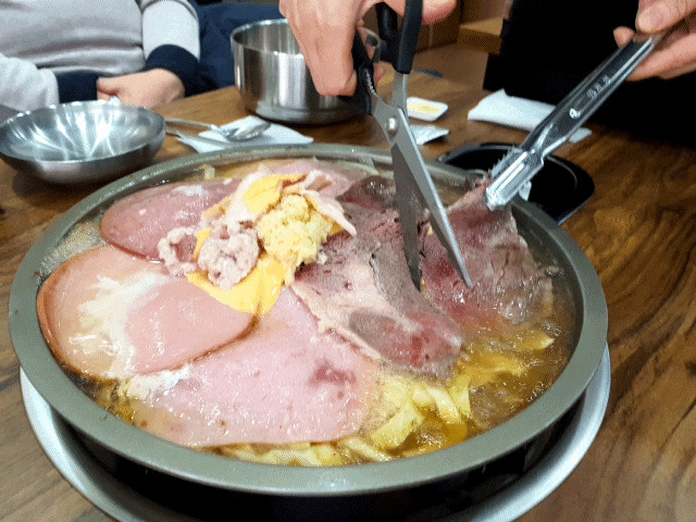 [인천 주안 부대찌개 맛집] 금수라 부대찌개 신기직영점 등심 부대전골 대박👍