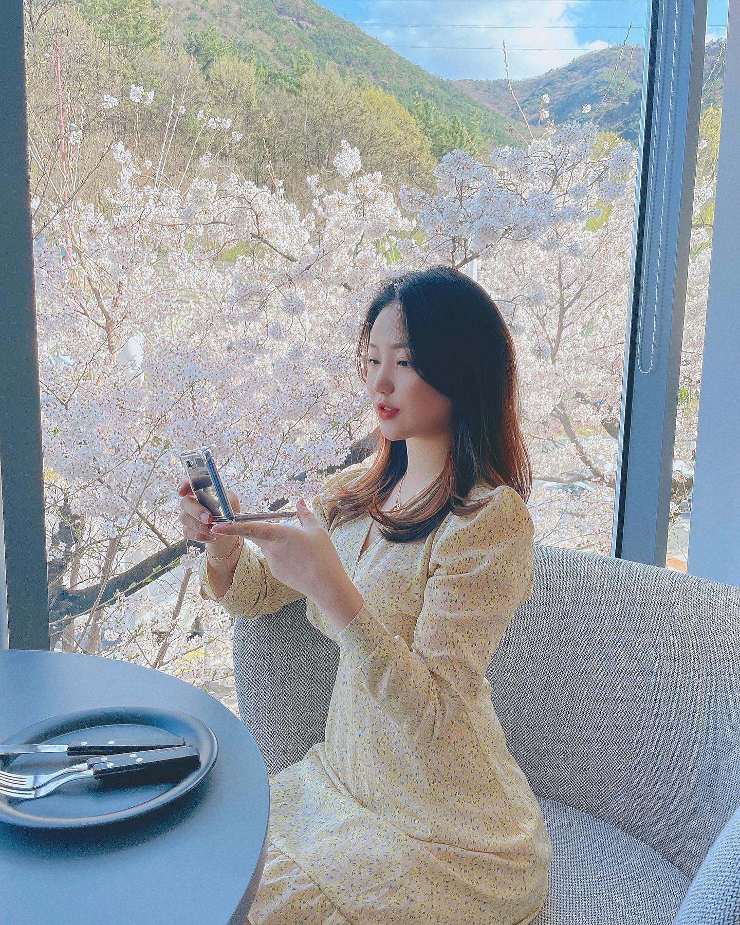 너무 오랜망에 원피스🌸
#앞산 #카펠라