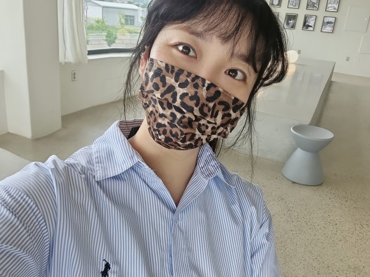 마스크핏 귀편한마스크 패션까지 생각한 호피마스크