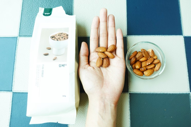 견과류추천 김씨아몬드 영양 가득 신선한 맛이야