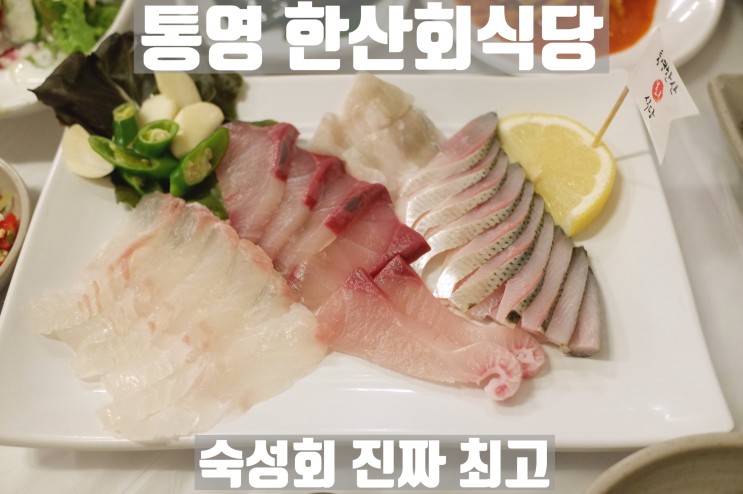 통영 중앙시장 회 맛집 : 통영 한산회식당 숙성회 정말 맛있어요!!